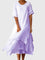 April Elegant Dress in Purple