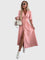 Sophia Elegant Denim Dress in Pink