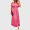 Women's Comfortable Summer Dress in Red
