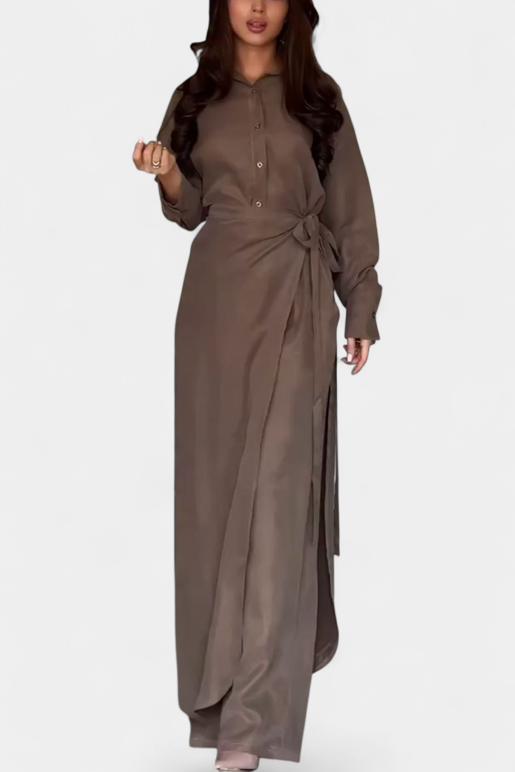 Women's Casual Shirt and Skirt Pants Set, photo 11