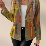 Women's Medallion Print Blazer, photo 2