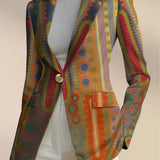 Women's Medallion Print Blazer, photo 3