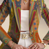 Women's Medallion Print Blazer, photo 6