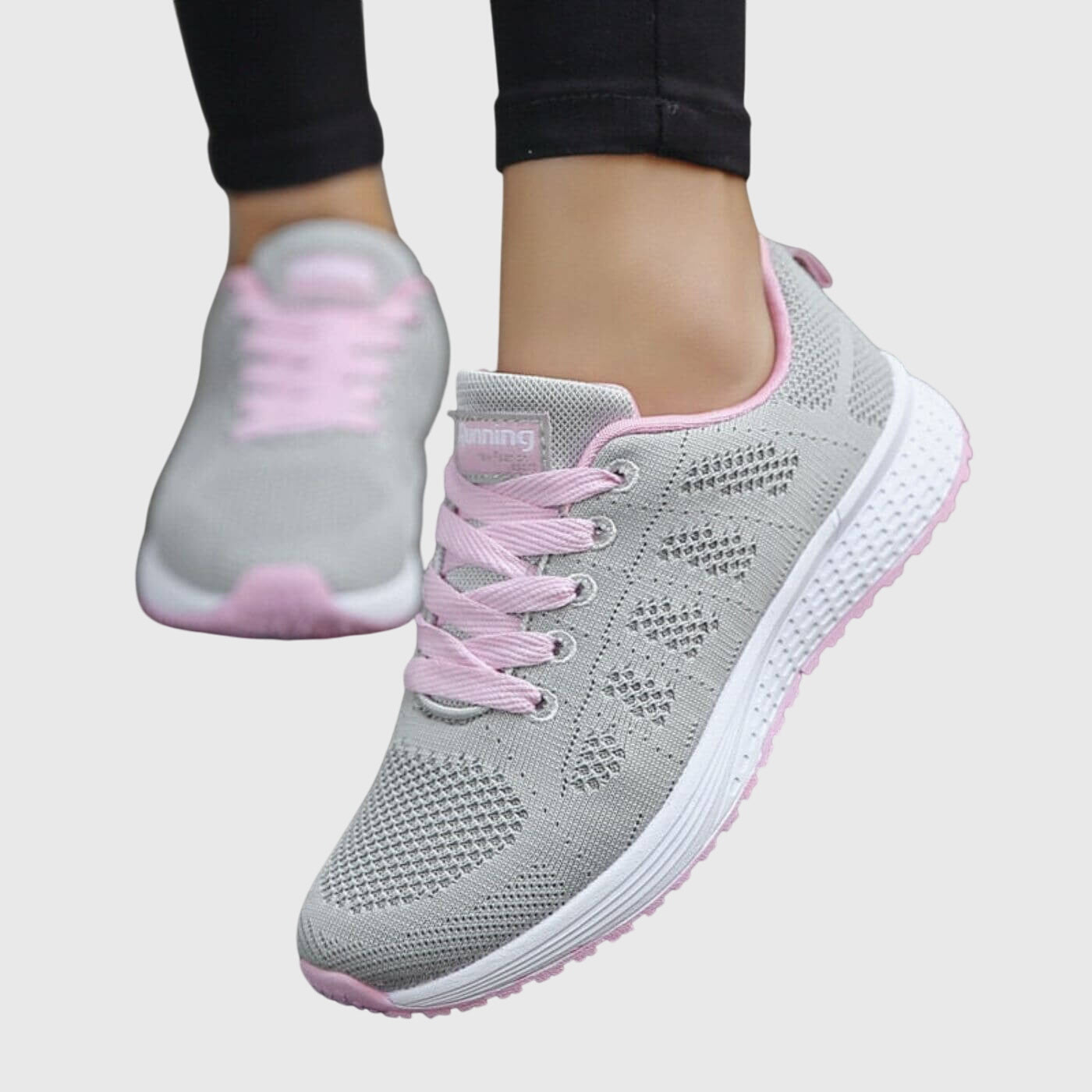 Comfort Women's Shoes in Gray/Pink
