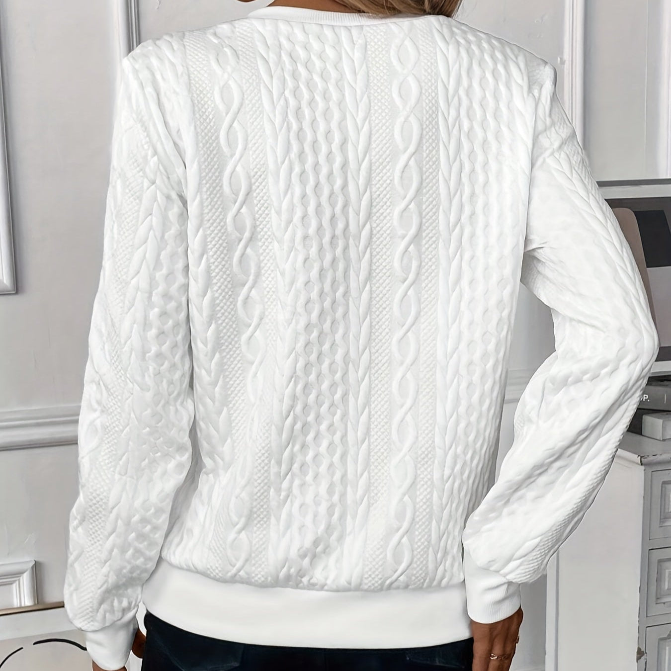 Women's Zip-Front Knit Sweater, photo 3