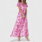 Women's Luxe Maternity Dress in Light Pink