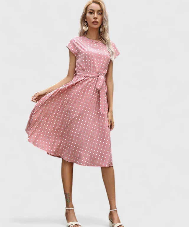 Allyzhea Elegant Dress in Pink