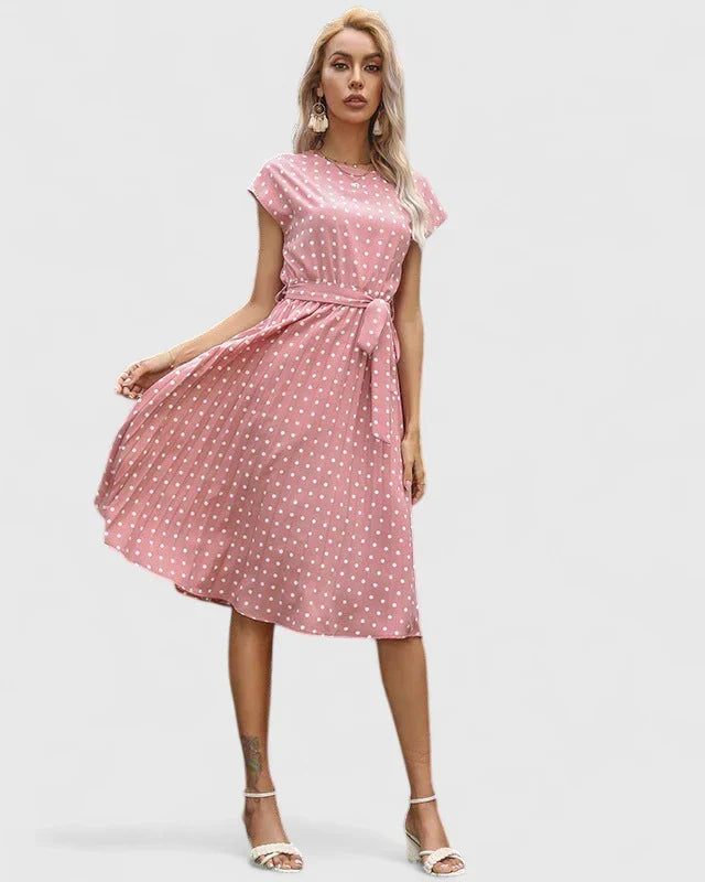 Allyzhea Elegant Dress in Pink