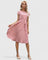 Allyzhea Elegant Dress in Pink