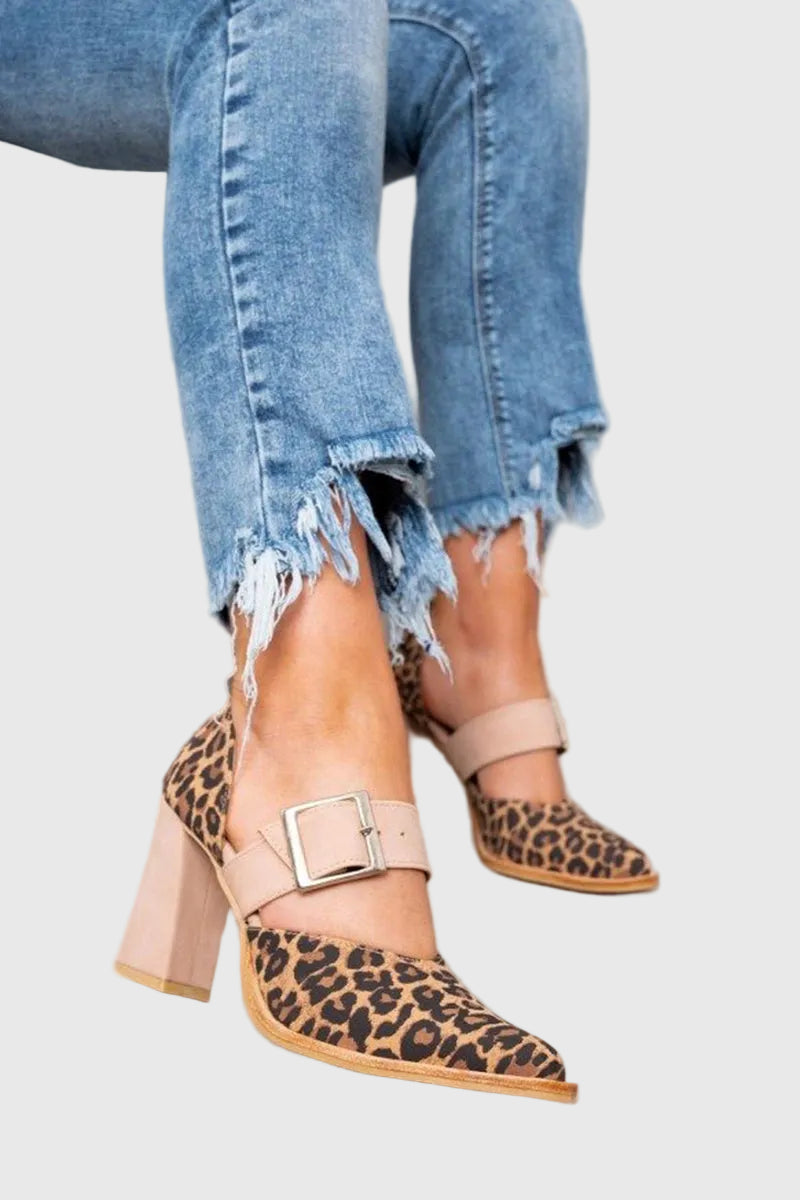 Luvia Elegant Heels in Khaki
