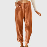 Women's Modern Cord Pants in Apricot