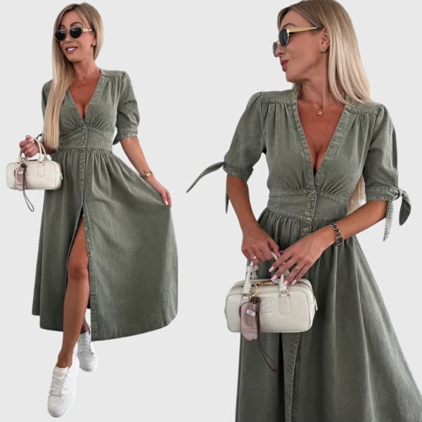 Sophia Elegant Denim Dress, photo 8