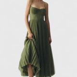 Hylyana Elegant Dress in Green