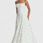 Gwenn Elegant Maxi Dress in Ivory