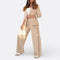 Women's Elegant Casual Outfit in Beige