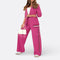 Women's Elegant Casual Outfit in Pink