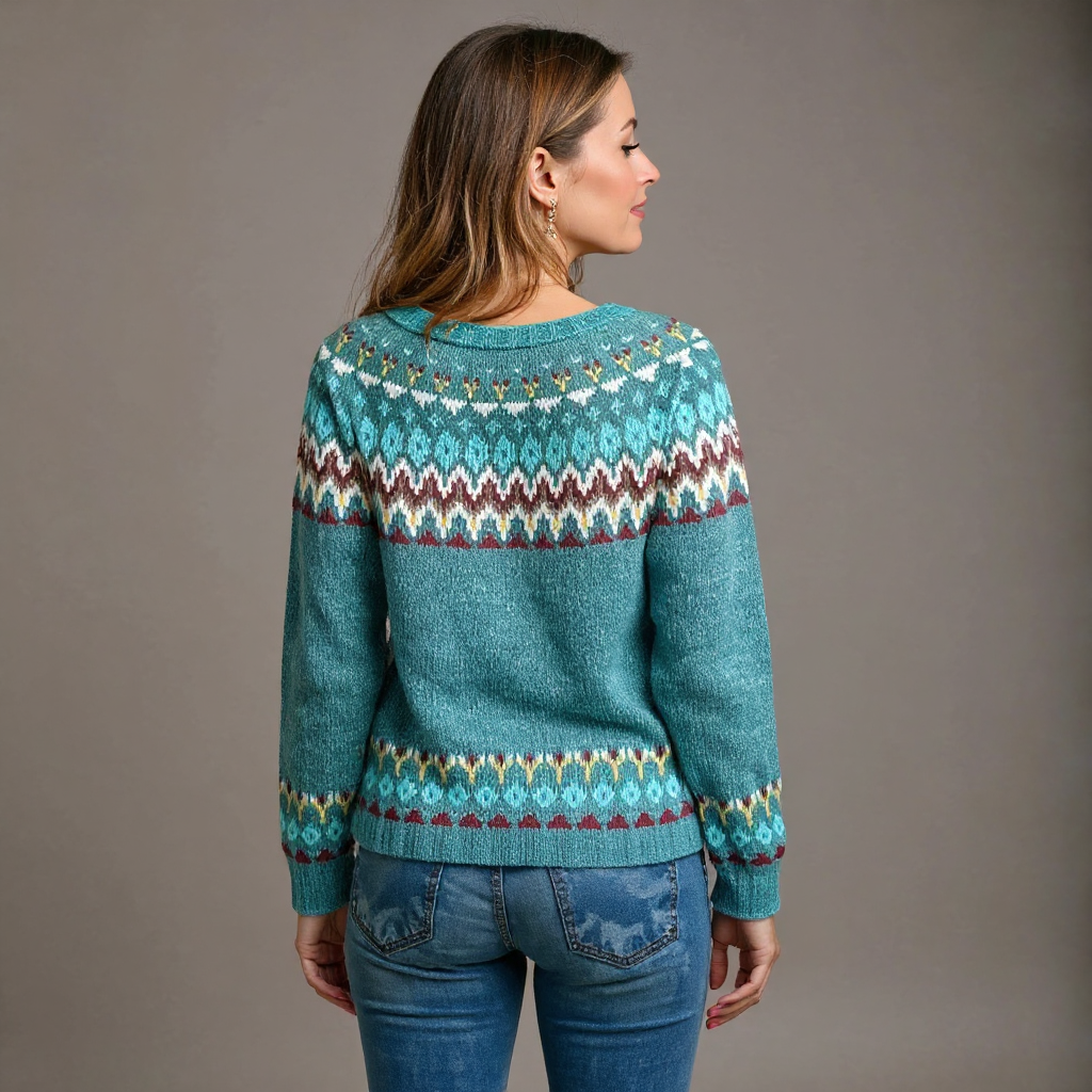 Sofia Classic Icelandic Knit Sweater, photo 3
