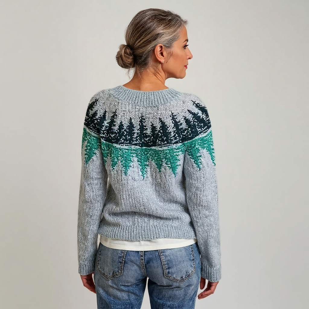 Hannah Retro Icelandic Knit Sweater, photo 3
