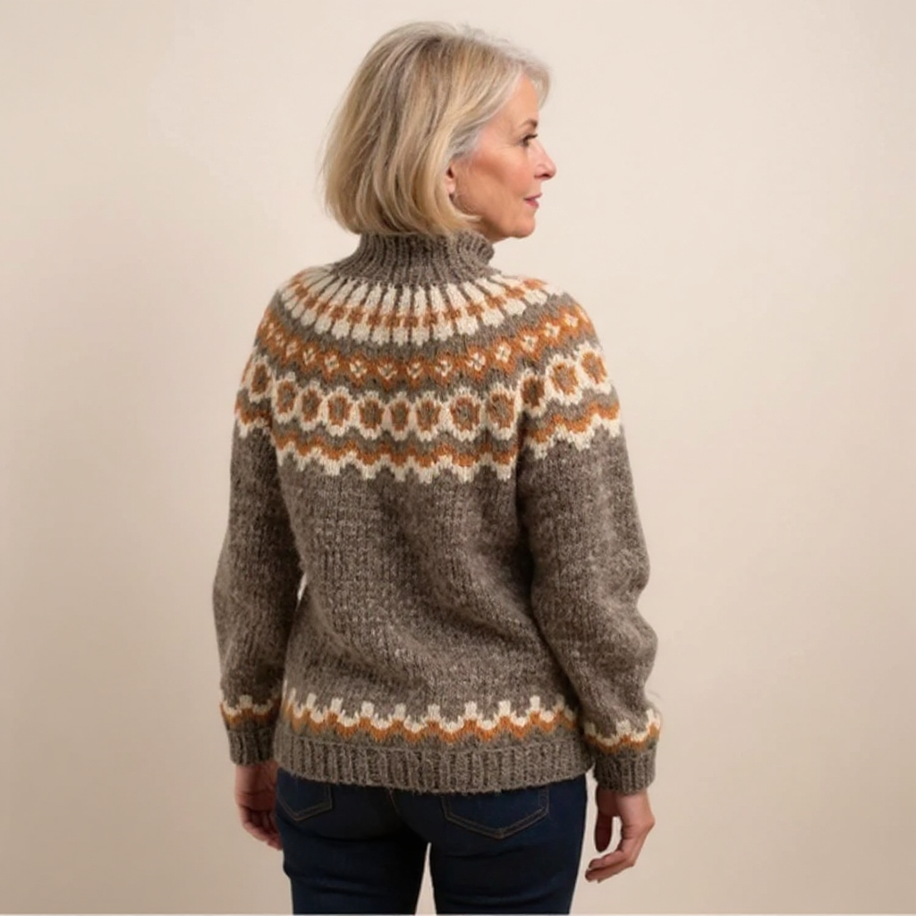 Amara Classic Icelandic Knit Sweater, photo 9