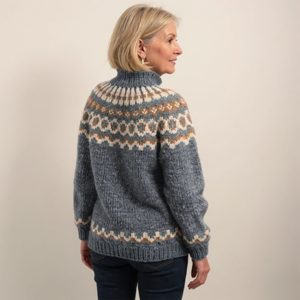 Amara Classic Icelandic Knit Sweater, photo 11
