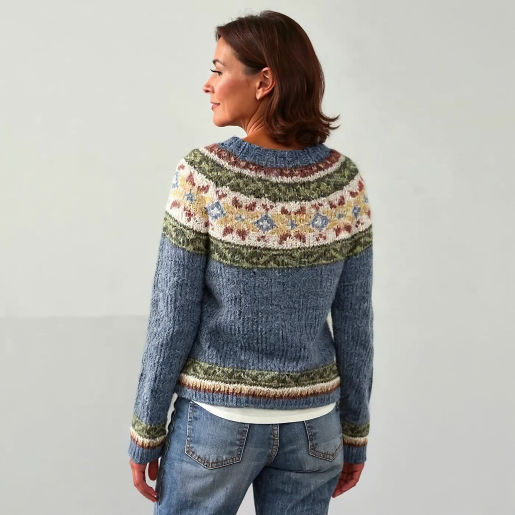 Lucy Retro Icelandic Knit Sweater, photo 3