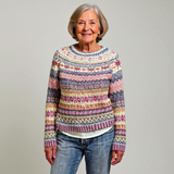 Zoey Retro Icelandic Knit Sweater, photo 2