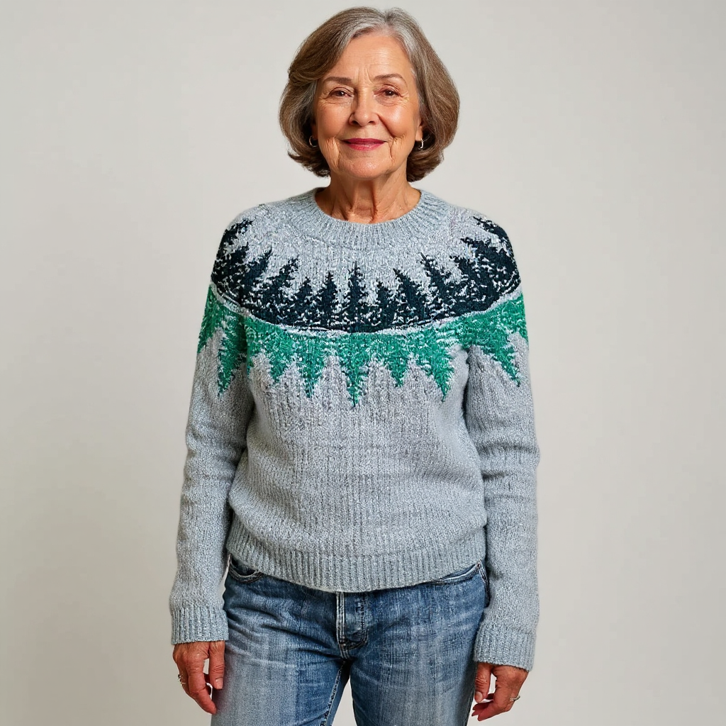 Hannah Retro Icelandic Knit Sweater, photo 2