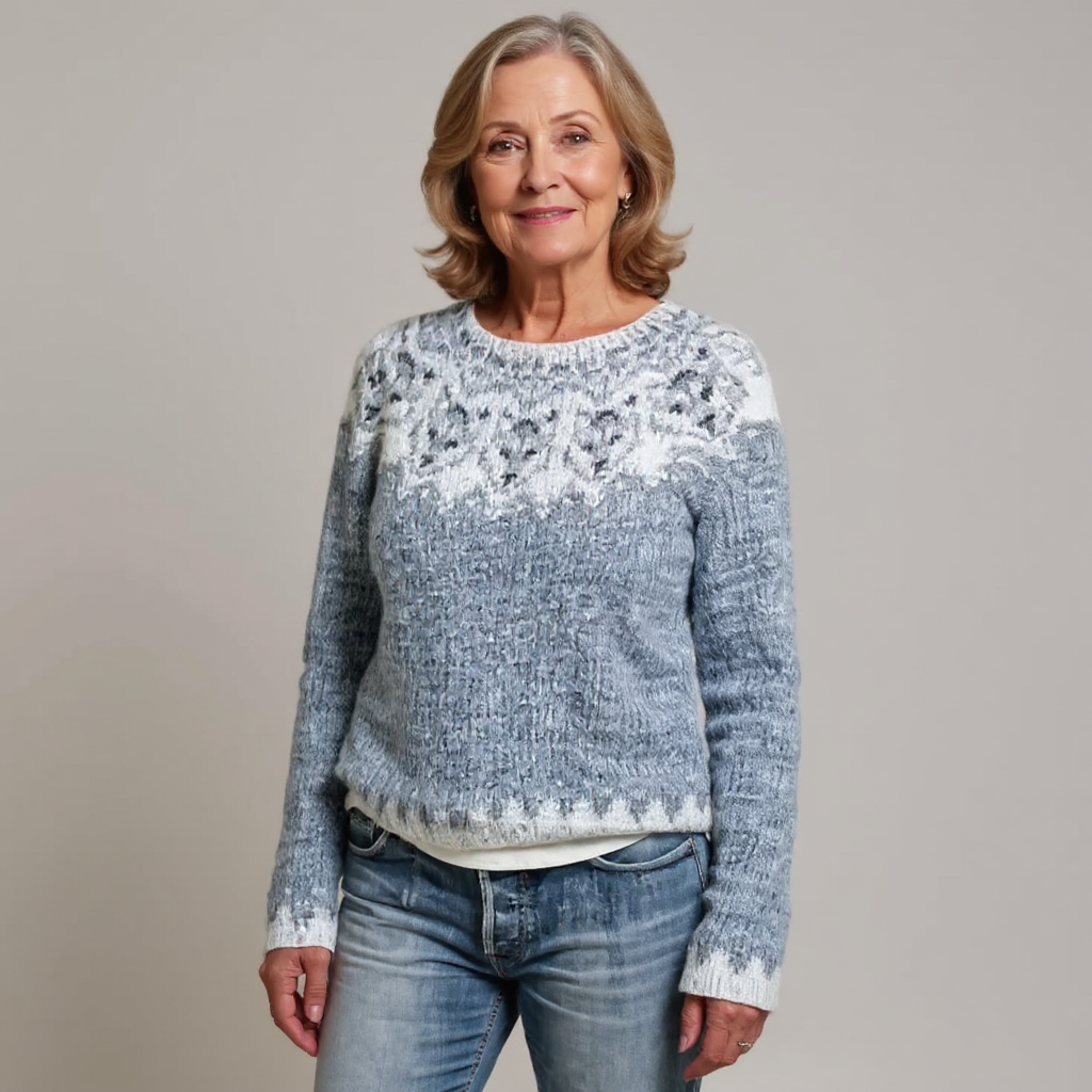 Athena Retro Icelandic Knit Sweater, photo 2