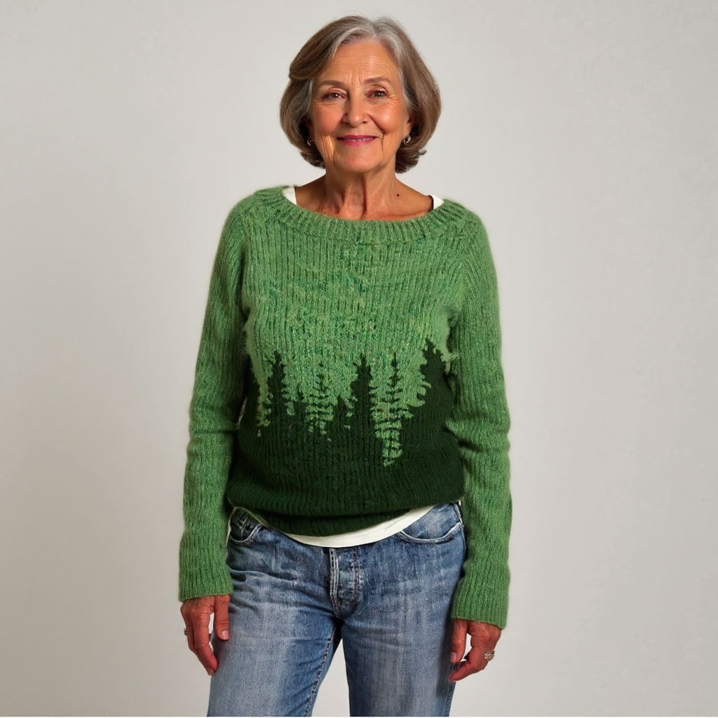 Women's Retro Icelandic Knit Sweaters, photo 2