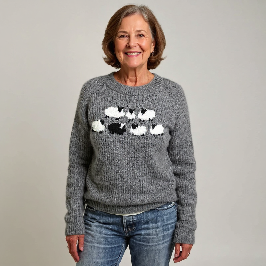 Ellie Classic Icelandic Knit Sweater, photo 2