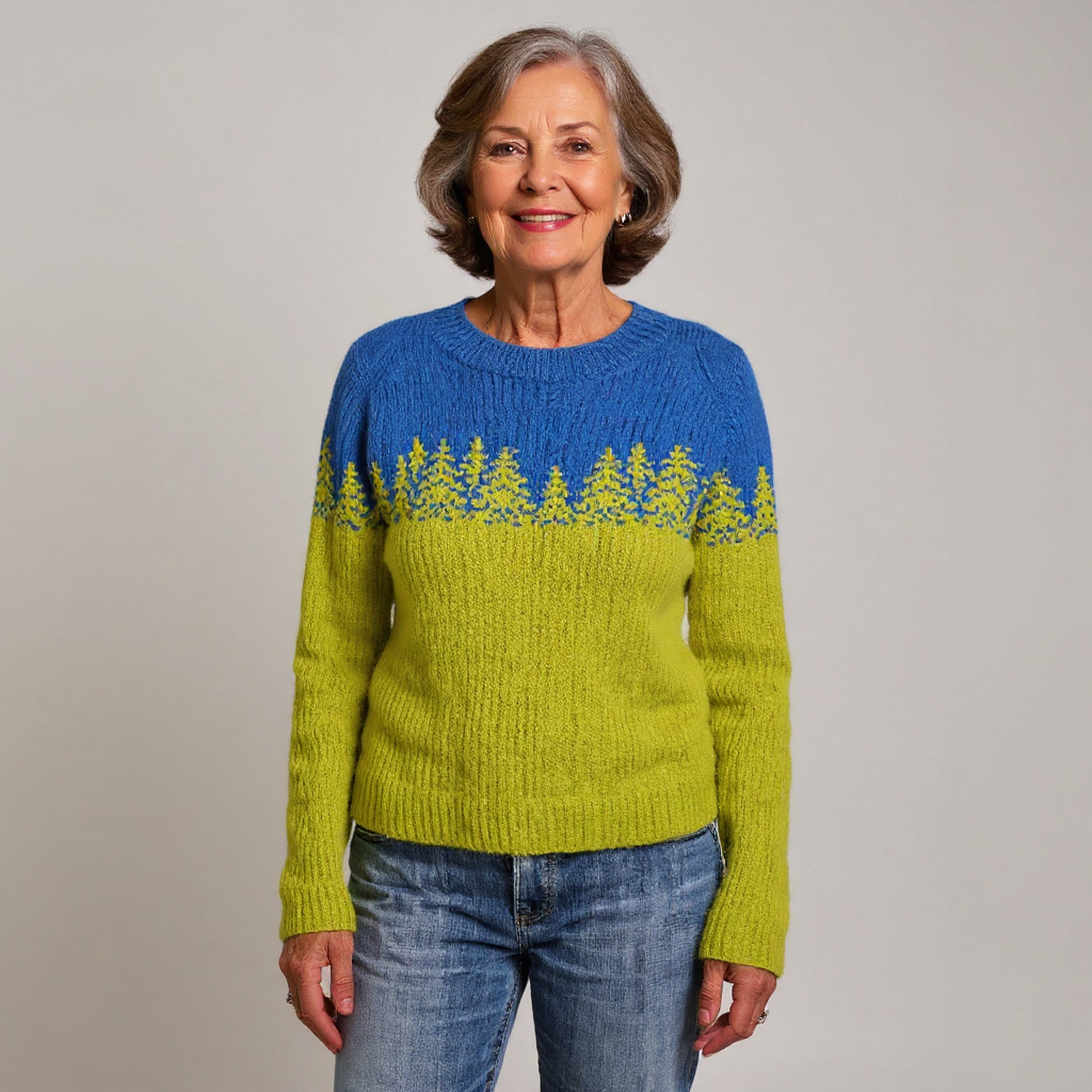 Charlotte Retro Icelandic Knit Sweater, photo 2
