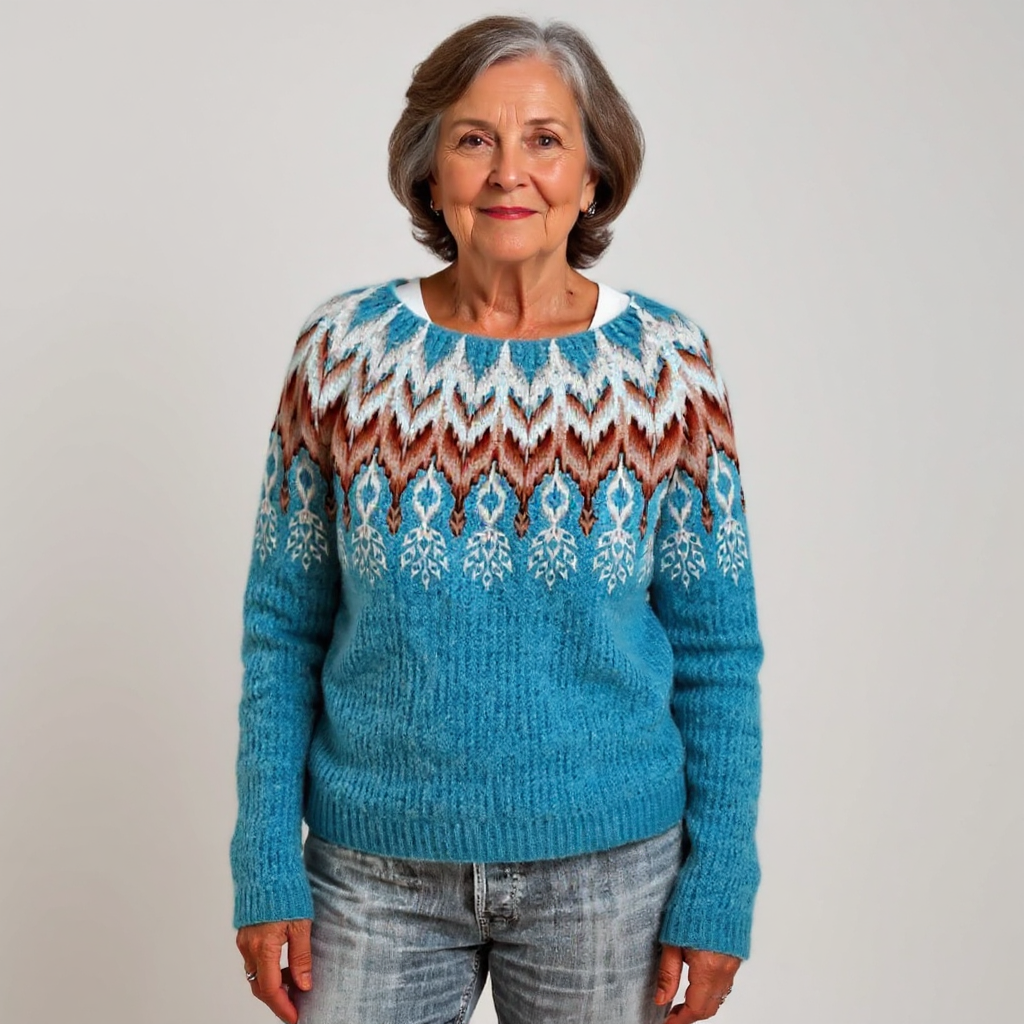 Evelyn Vintage-Inspired Island Sweater, photo 2