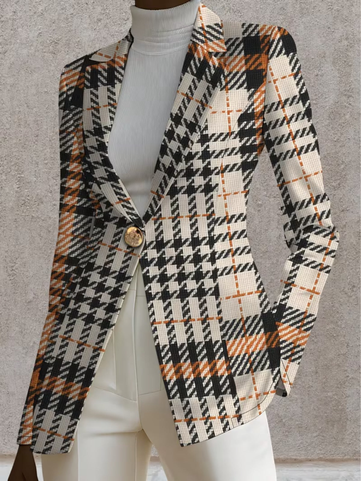 Women's Houndstooth Blazer, photo 3