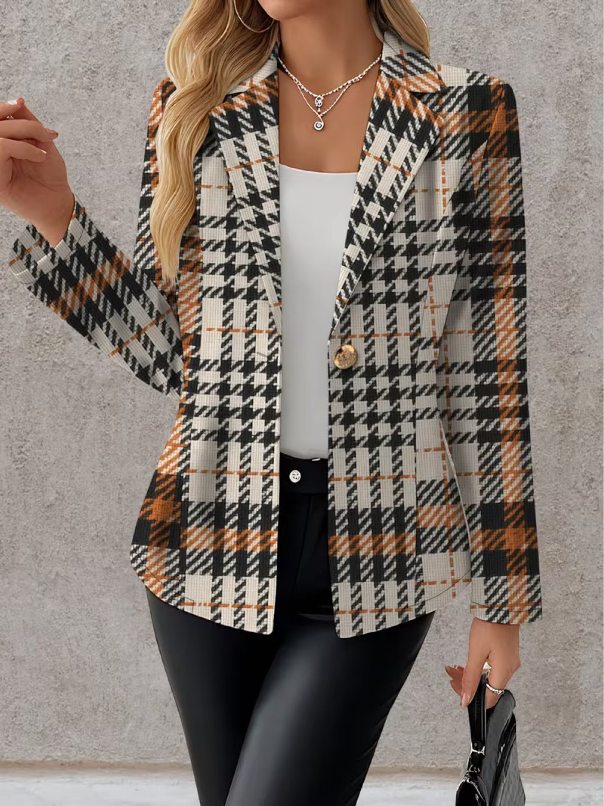 Women's Houndstooth Blazer, photo 4