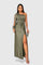 Saryxiah Elegant Maxi Dress in Green