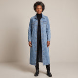 Women's Longline Denim Coat, photo 2