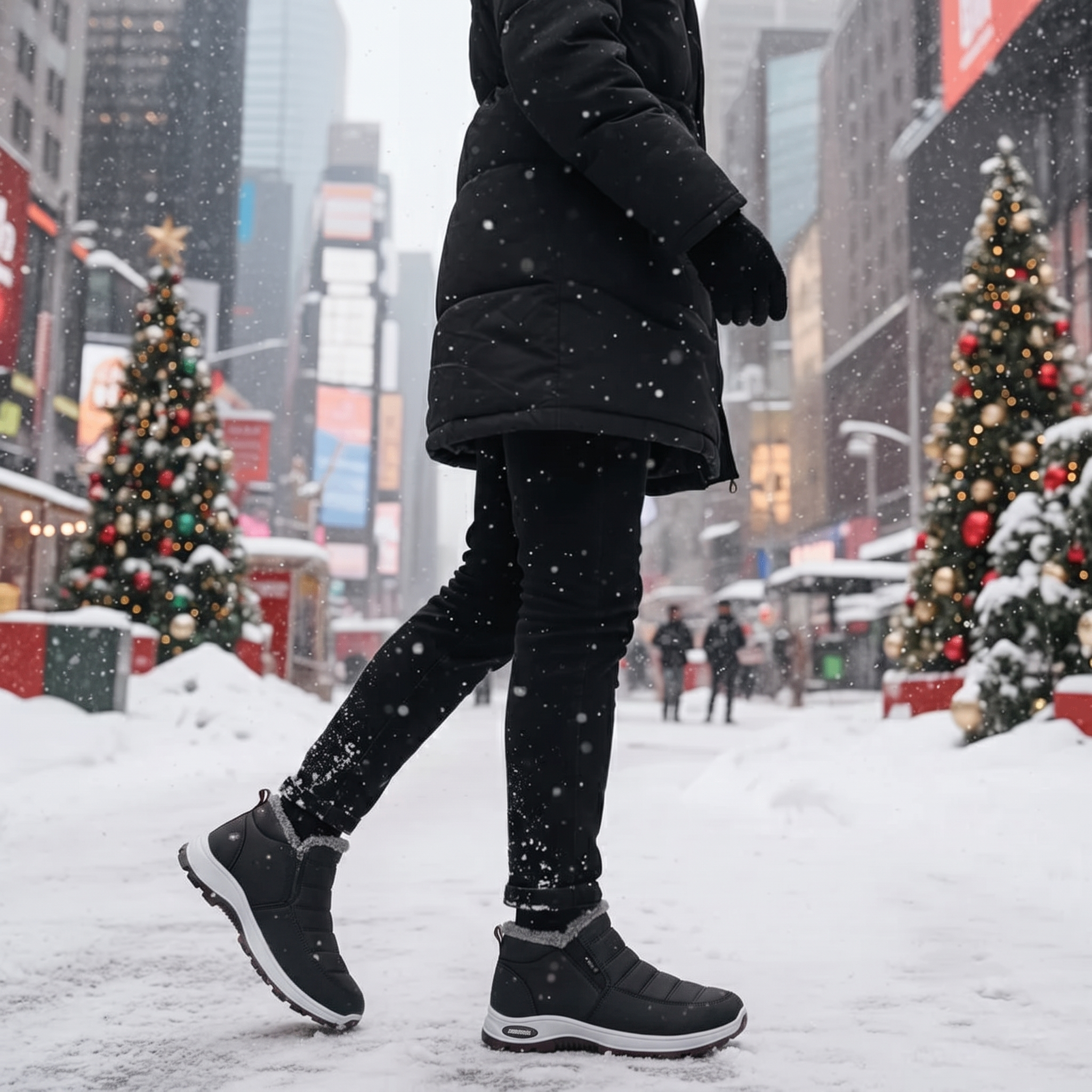 Sianna waterproof winter ankle boots in Black, photo 9