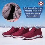 Sianna waterproof winter ankle boots in Red, photo 3