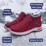 Sianna waterproof winter ankle boots in Red, photo 4