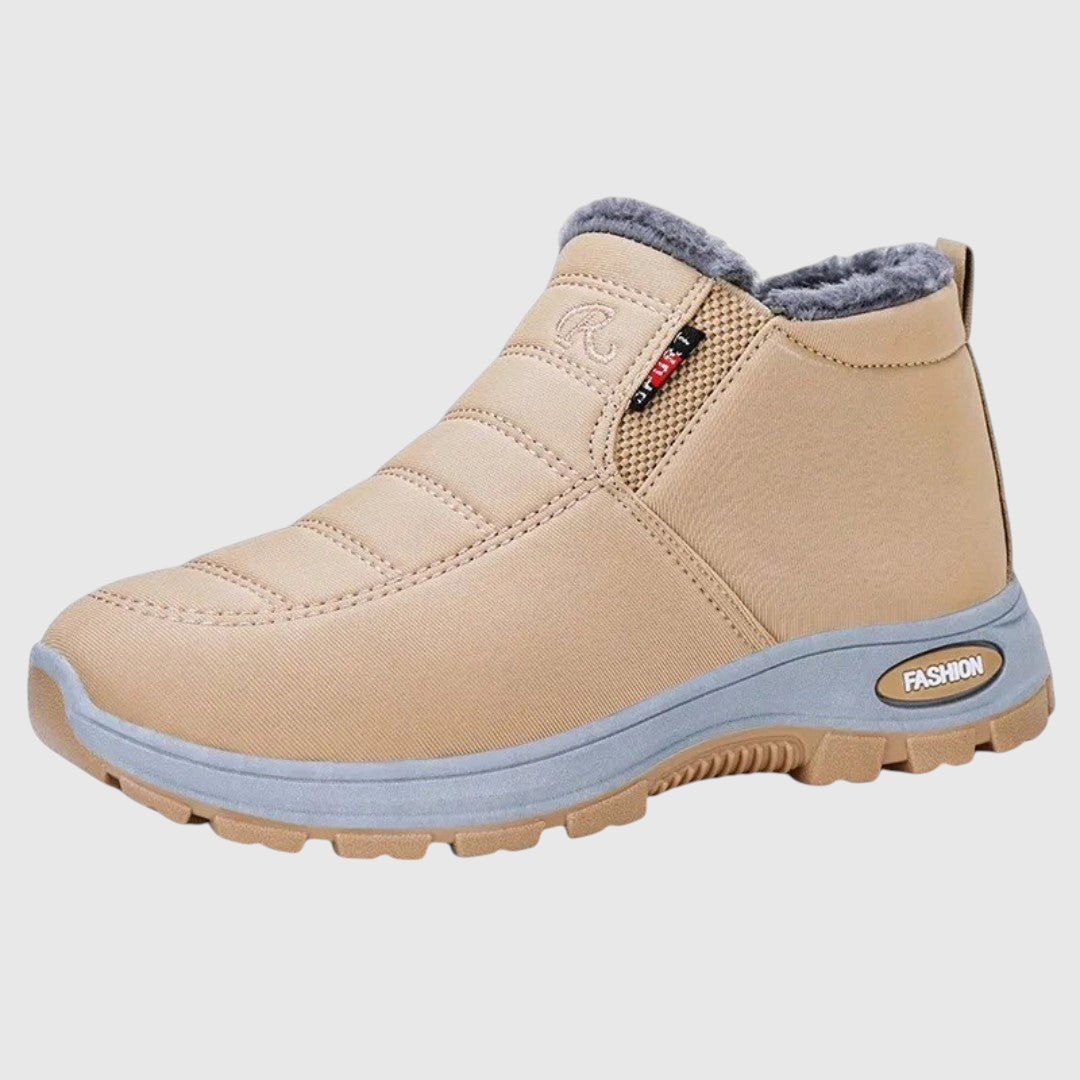 Sianna waterproof winter ankle boots in Beige