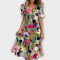 Clara Elegant Dress in Multicolor