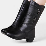 Ankle Boots Featuring Side Zipper and Cushioned Sole, photo 3