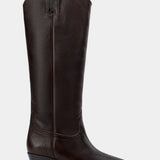 Brown Leather Equestrian Boots, Low Heel, photo 2