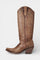 Retro Western Embroidered Pointed Toe Booties in Dark Brown