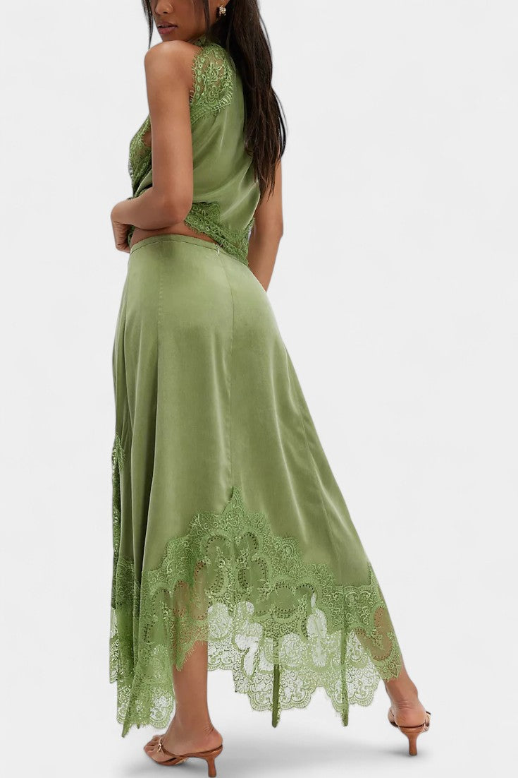 Women's Midi Lace Skirt with Matching Top, photo 6