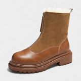 Women's Cleated Sole Boots with Faux Fur Trim, photo 2