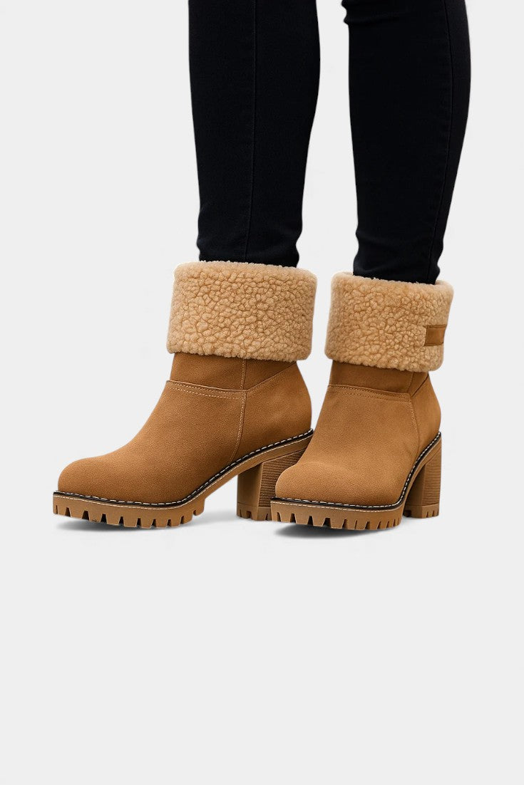 Sienna Faux Fur Block Heel Ankle Boots, photo 9