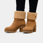 Sienna Faux Fur Block Heel Ankle Boots, photo 9