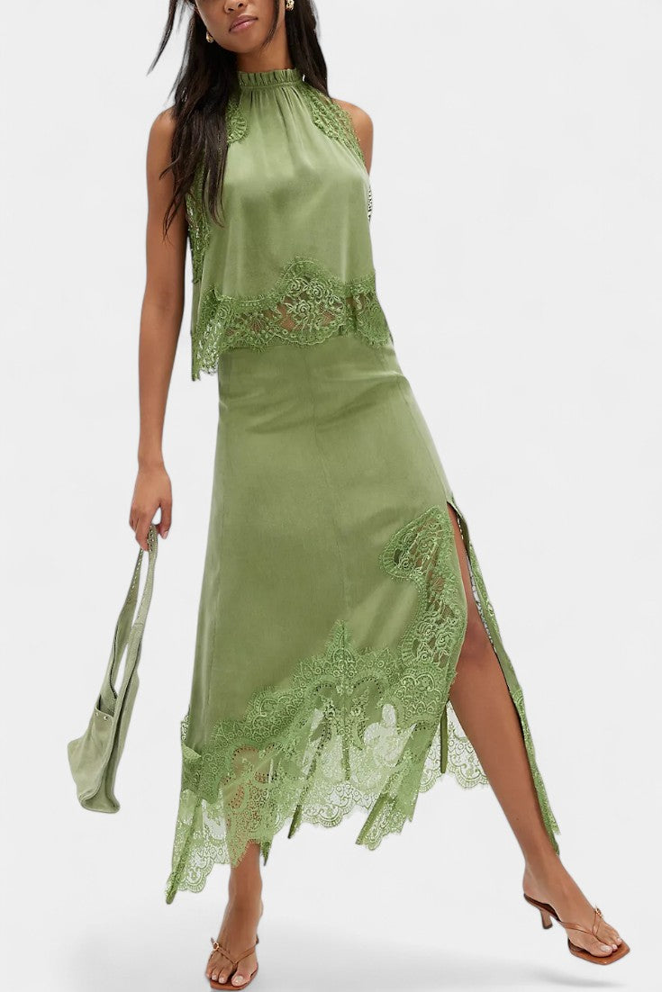 Women's Midi Lace Skirt with Matching Top, photo 4