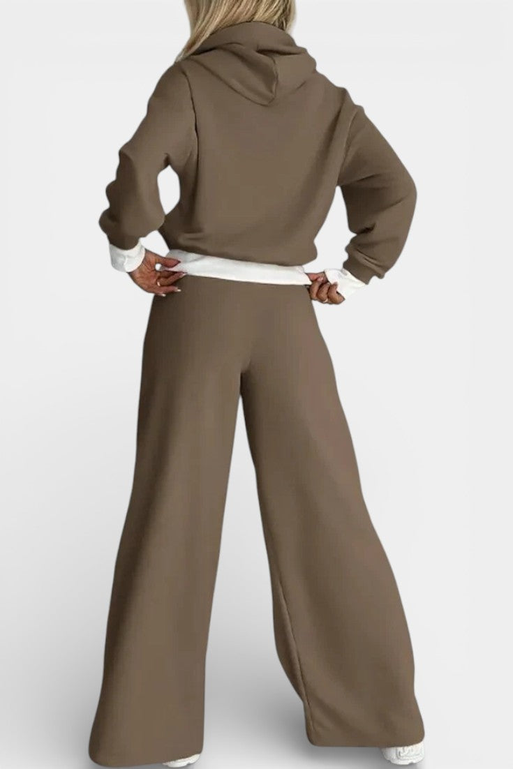 Oversized Comfort Hoodie and High-Waisted Pants Set, photo 6